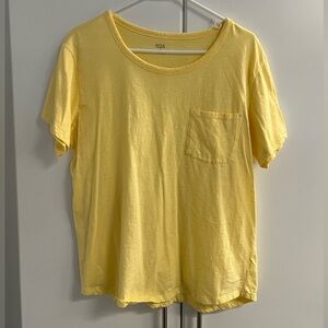 a.n.a Women's Yellow Top  with Pocket Sz XL